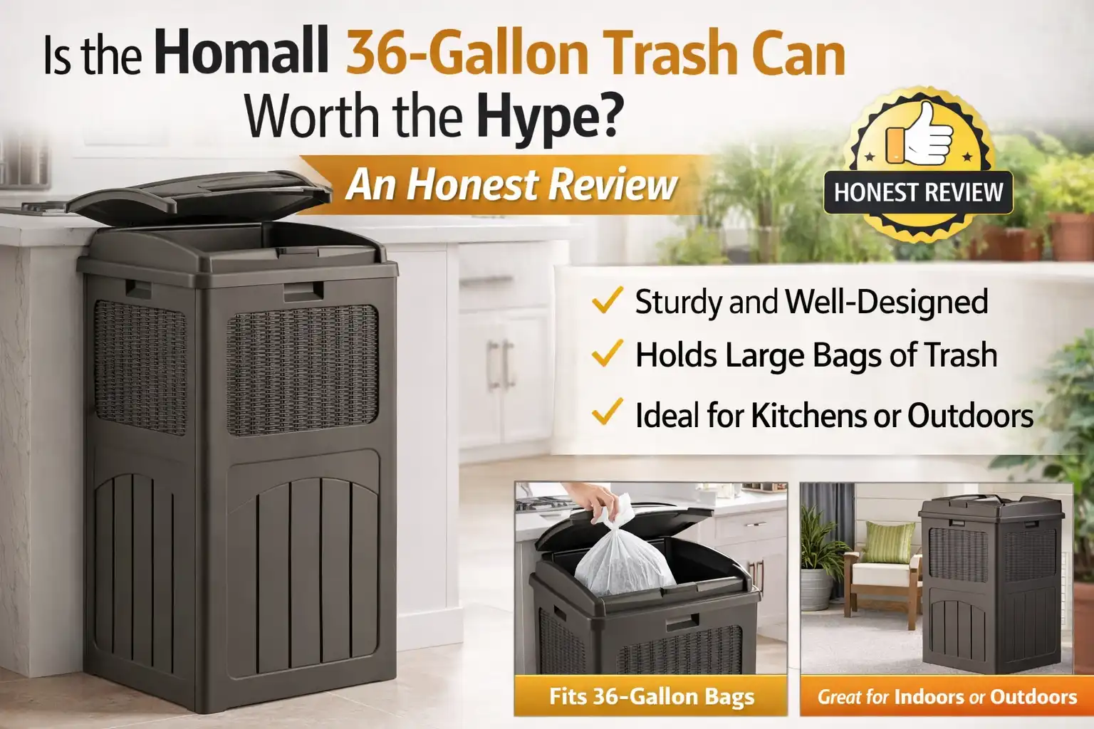 Is the Homall 36-Gallon Trash Can Worth the Hype? An Honest Review